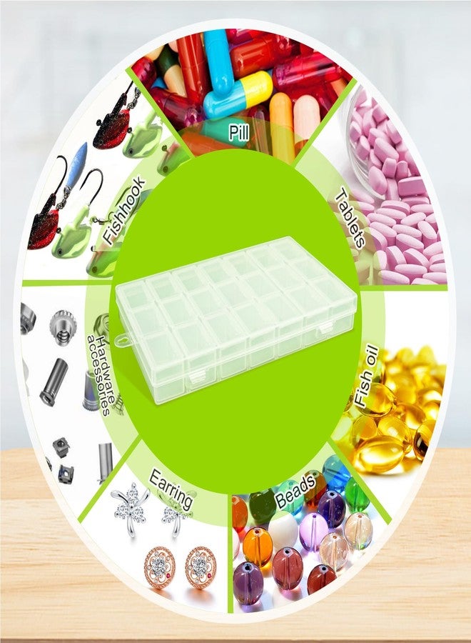 BOSMIOW Plastic Weekly Pill Organizer,Medicine Subpackage Case with DustProof Case,Jewelry Organizer Box,Separate Compartments Box for Vitamins,Fish Oils,Supplements,3 Times a Day,Clear - Image 5